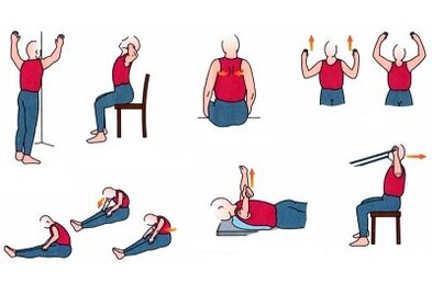 Vježba s torakalnom osteohondrozom